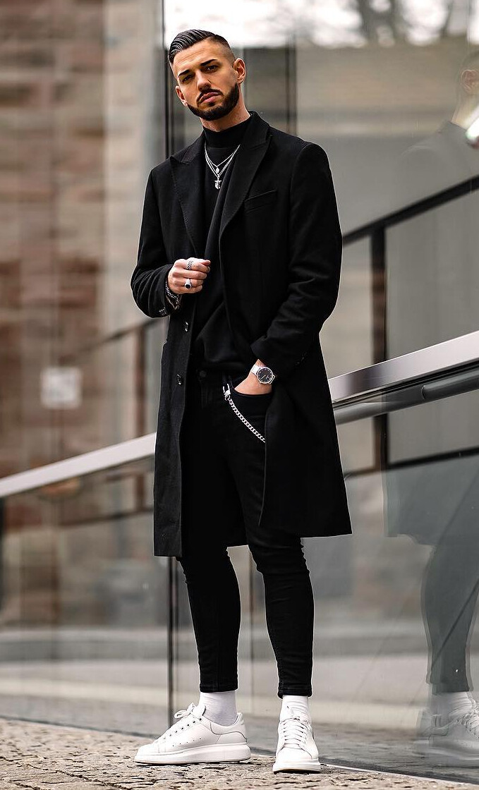 monochromatic men's outfits